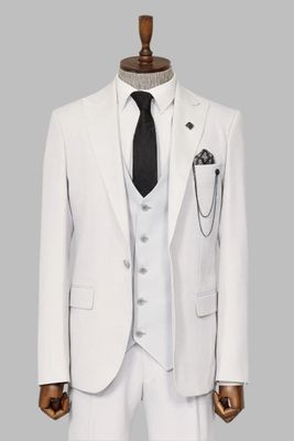 White Out Business Men's Suit