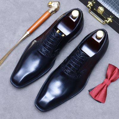 Italian Oxford Black Signature Men's Shoe