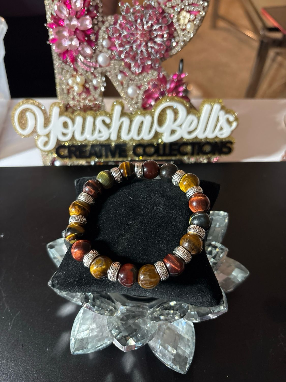 12mm Multi-Colored Beaded Bracelet with Spacers