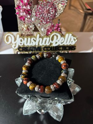 12mm Multi-Colored Beaded Bracelet with Spacers