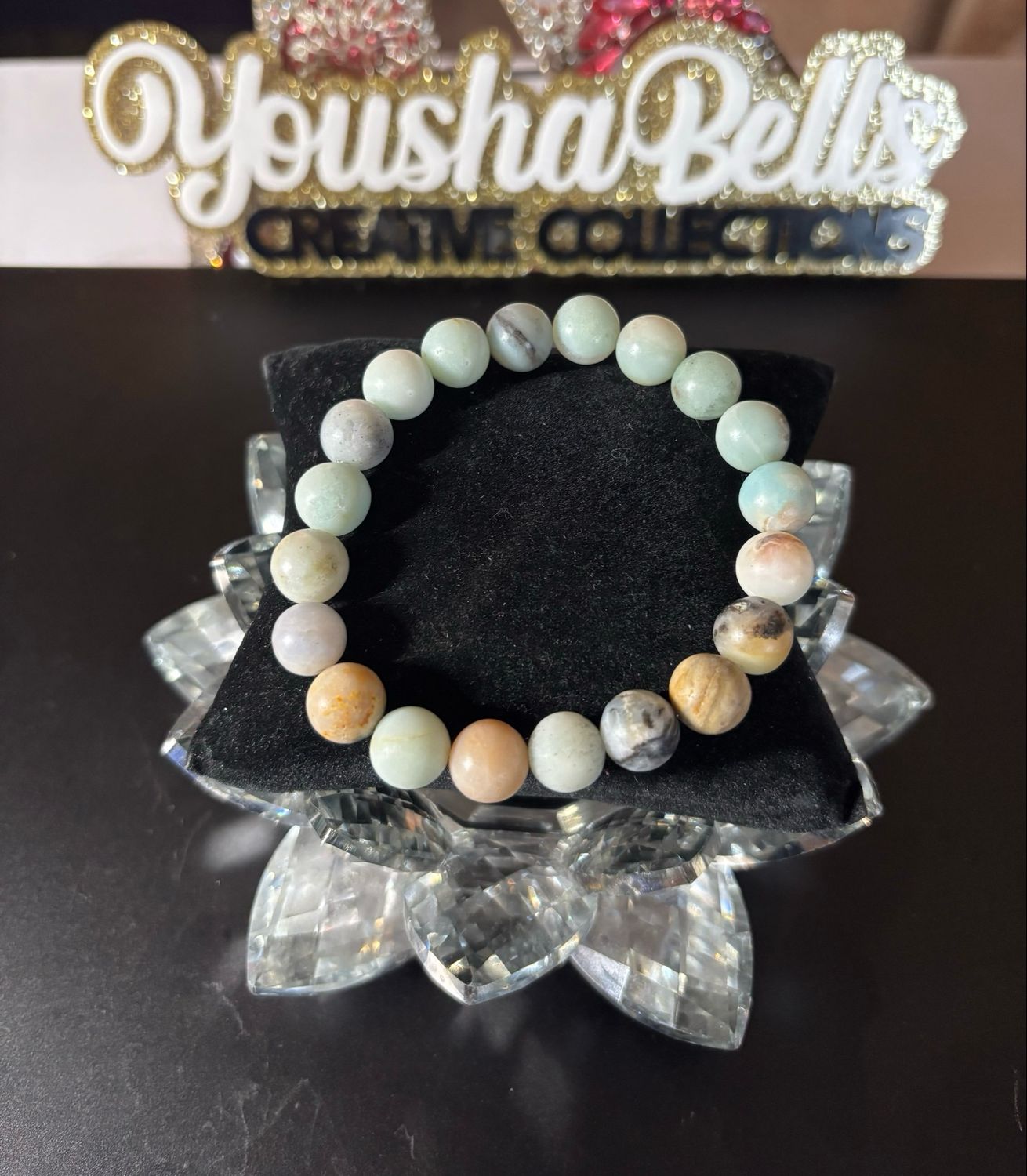 10mm Amazonite Matte Round Beaded Bracelet