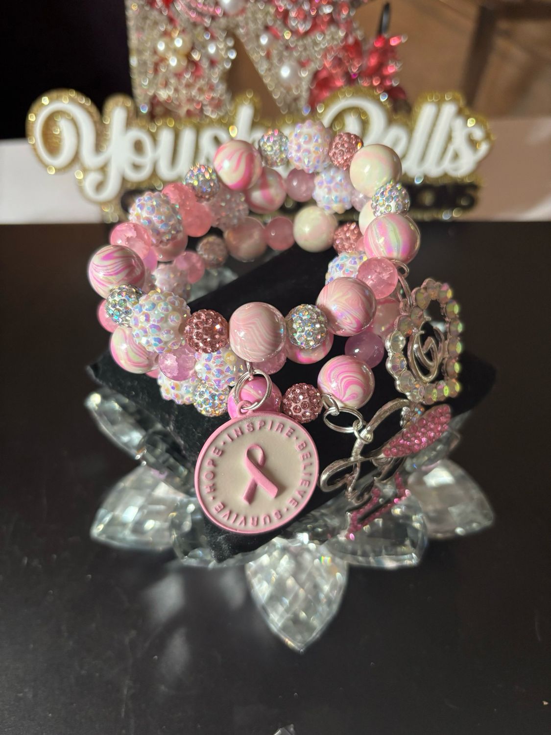 I Am A Survivor of Breast Cancer Beaded Bracelets