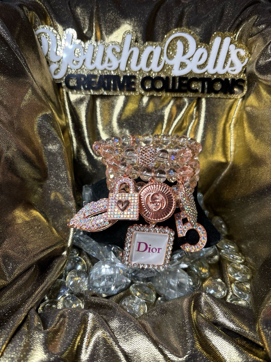 Rose Gold Bling Set