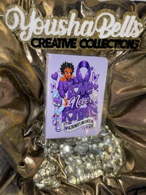 Alzheimer’s Awareness Love, Never Forgets Mini Journal