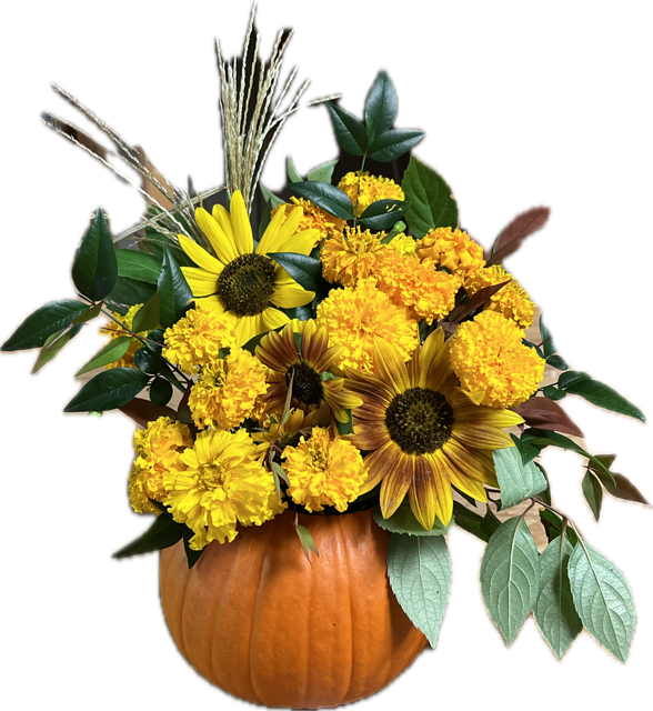 Pumpkin-Floral Centerpiece