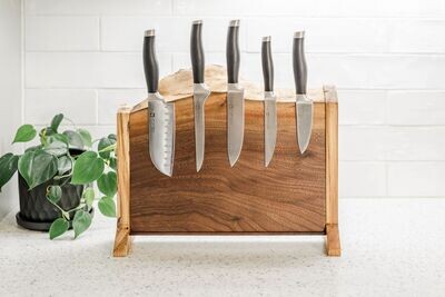 Live Edge Magnetic Knife Block