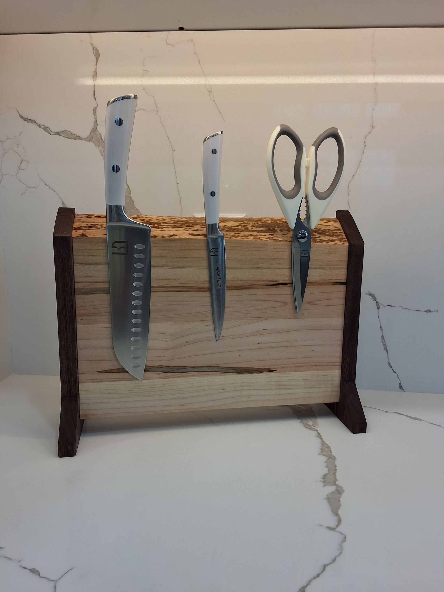 Live Edge Magnetic Knife Block