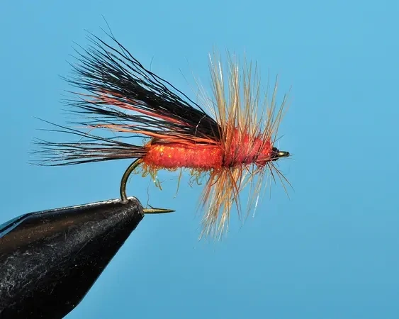 Orange Humpilator - Dry Fly Hooks