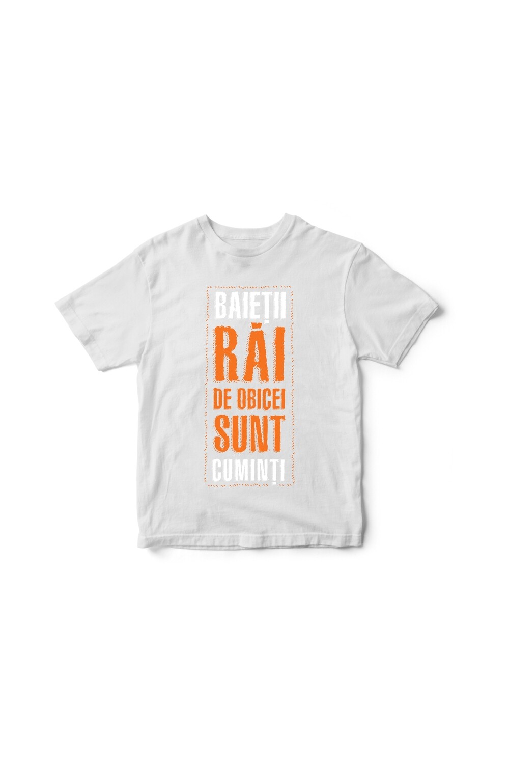 Tricou alb Baietii rai
