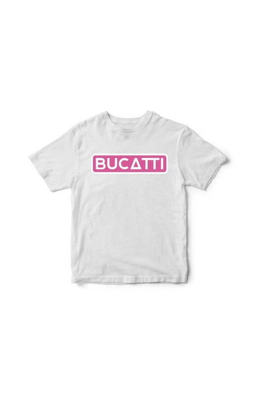 Tricou alb Bucatti roz