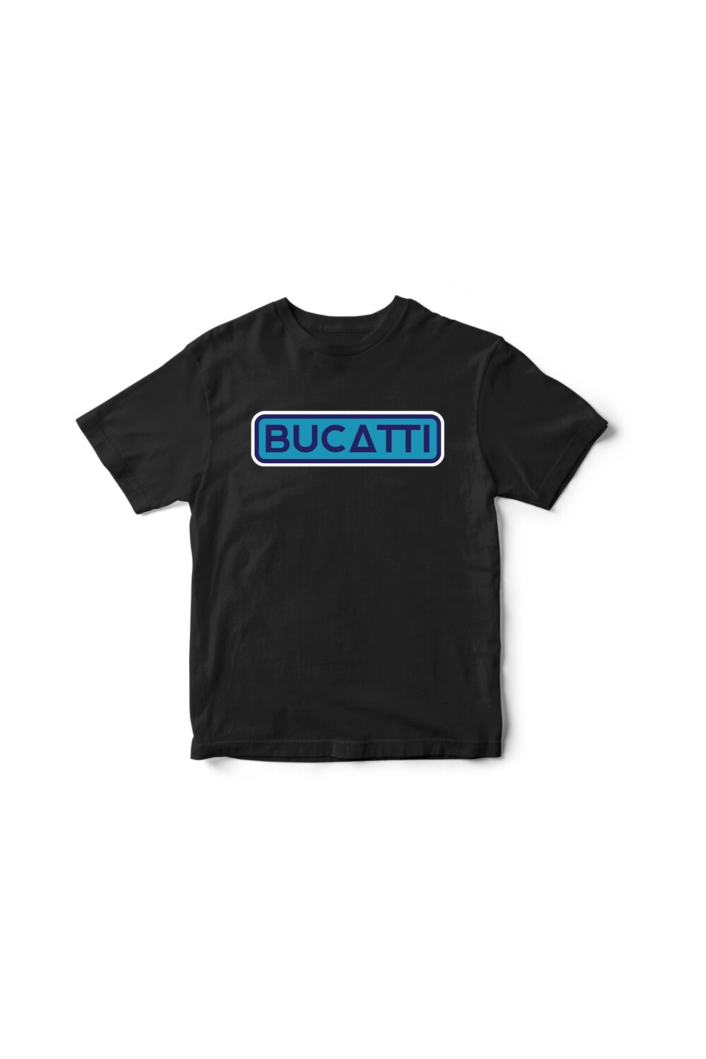 Tricou Negru Bucatti albastru