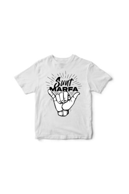 Tricou alb Sunt marfa