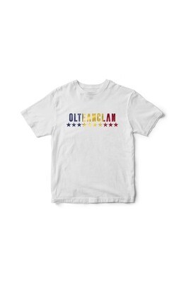 Tricou alb Olteanclan Romania