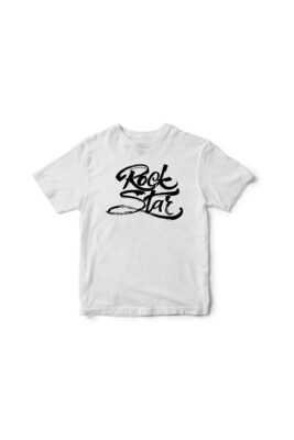 Tricou alb Rockstar