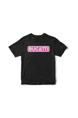 Tricou Negru Bucatti roz