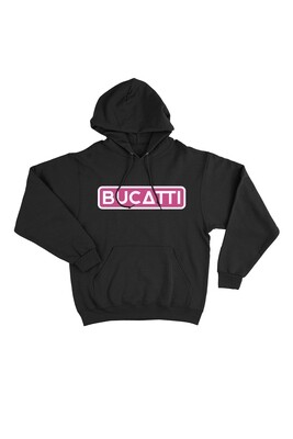Hanorac Negru Bucatti roz