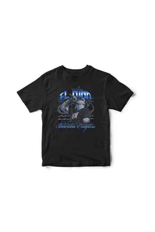 Tricou Negru Bucatti Empire albastru