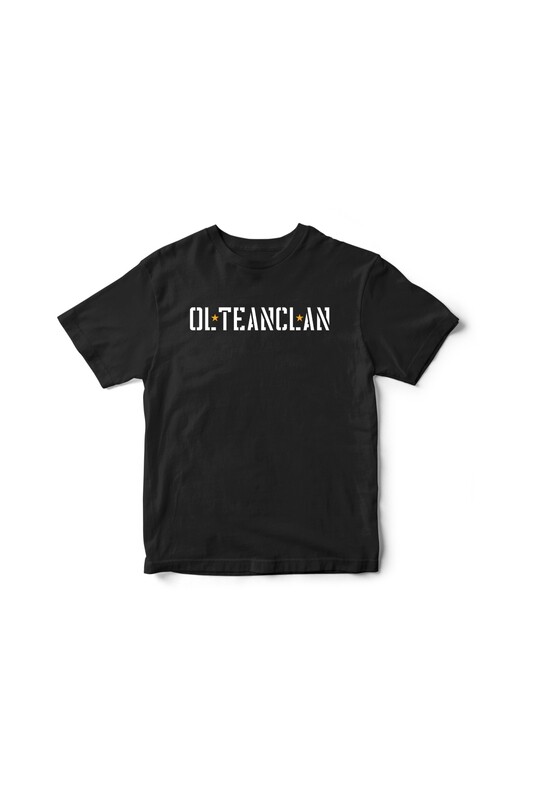 Tricou Negru Olteanclan Superstar