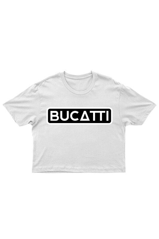 Tricou cropped alb Femei Bucatti black