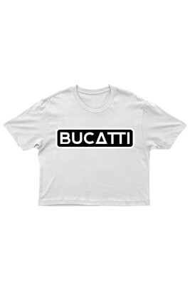 Tricou cropped alb Femei Bucatti black
