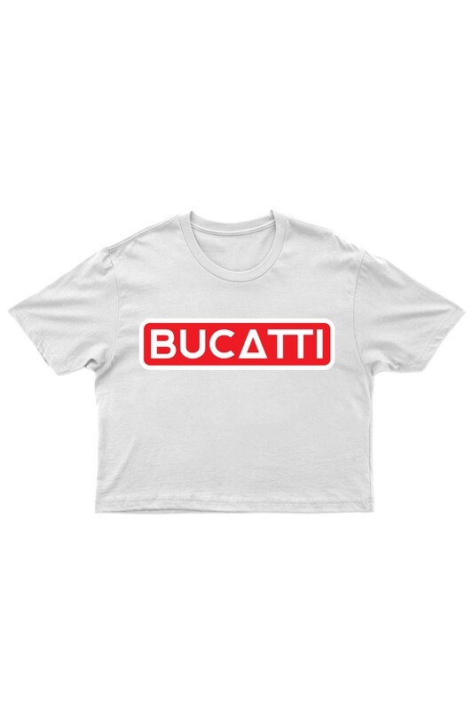 Tricou cropped alb Femei Bucatti