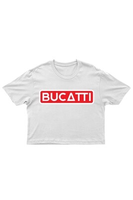 Tricou cropped alb Femei Bucatti