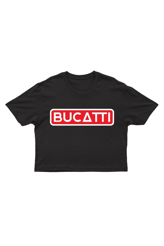 Tricou cropped negru Femei Bucatti
