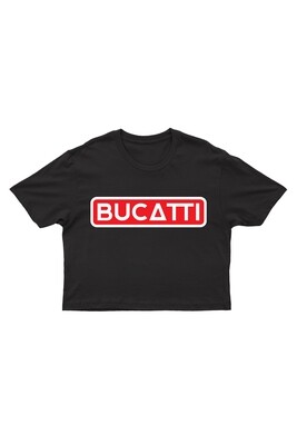 Tricou cropped negru Femei Bucatti