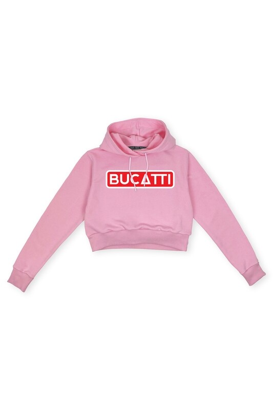 Hanorac crop roz Bucatti