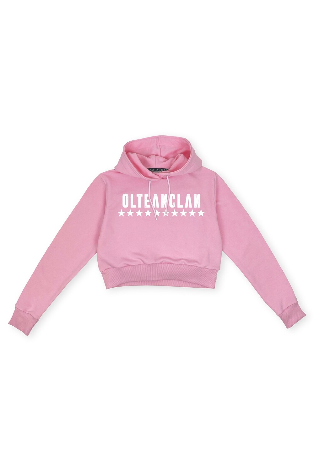 Hanorac crop roz Olteanclan