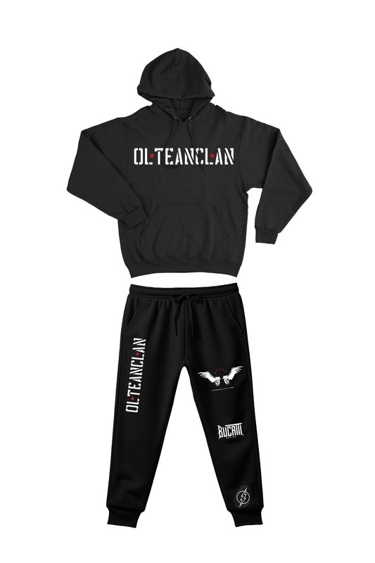 Trening cu Gluga Negru Barbati Olteanclan Wings
