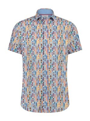 A fish named Fred Shirt SS surfboard Blauw 28.057