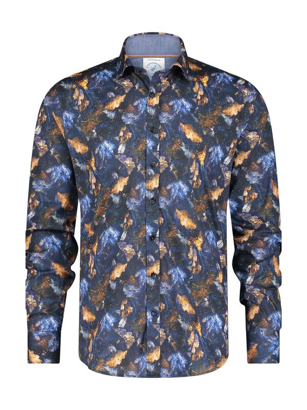 A fish named Fred Shirt autumn leaves Blauw 29.013