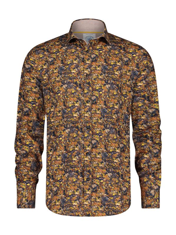 A fish named Fred Shirt forest leaves Gold Yellow 29.004