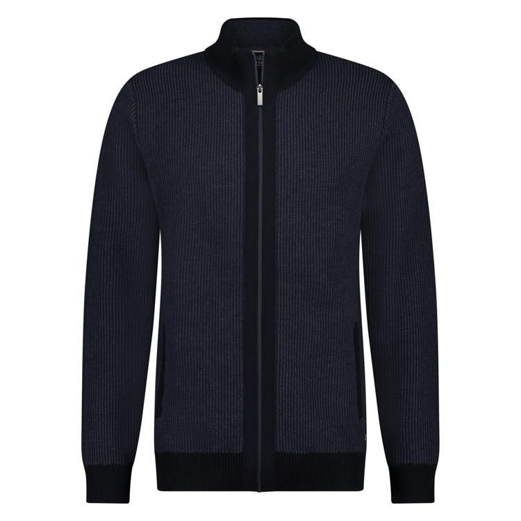 Marco Manzini MADI Full Zip cardigan navy MMZ24305MA12