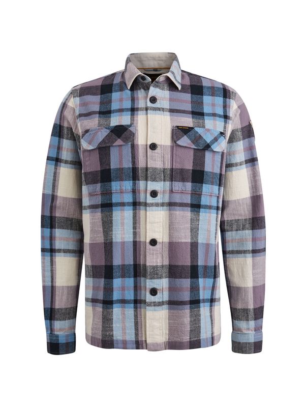 PME Legend Long Sleeve Shirt Slub Yarn Dyed C Purple Sage PSI2502210