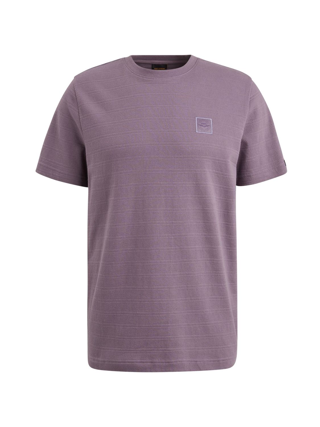 PME Legend Short sleeve r-neck jacquard strip Purple Sage PTSS2502563