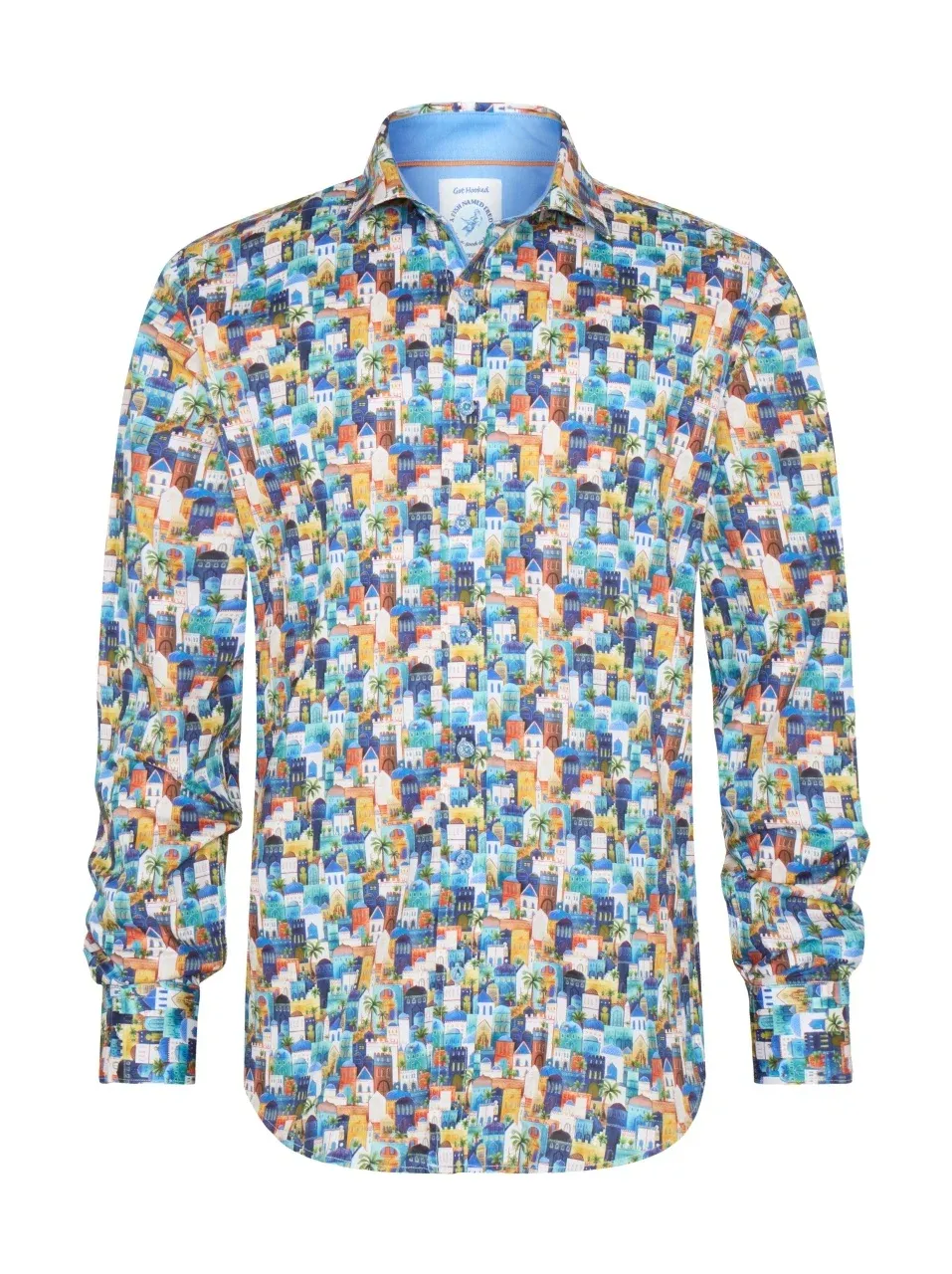 A fish named Fred Shirt town Multi Color Blue 31.002