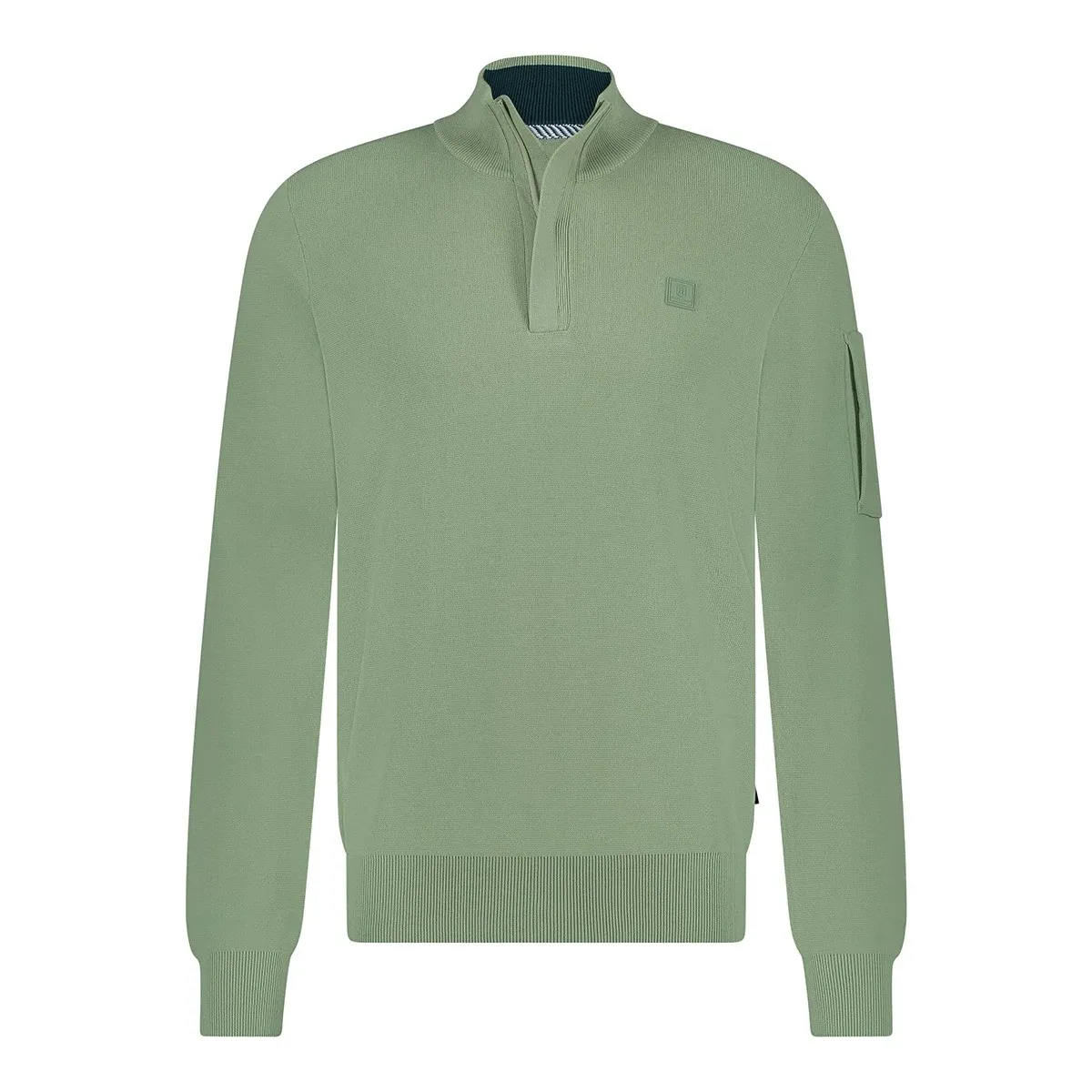 State of Art Pullover Sportzip Pl bladgroen:uni 13115025