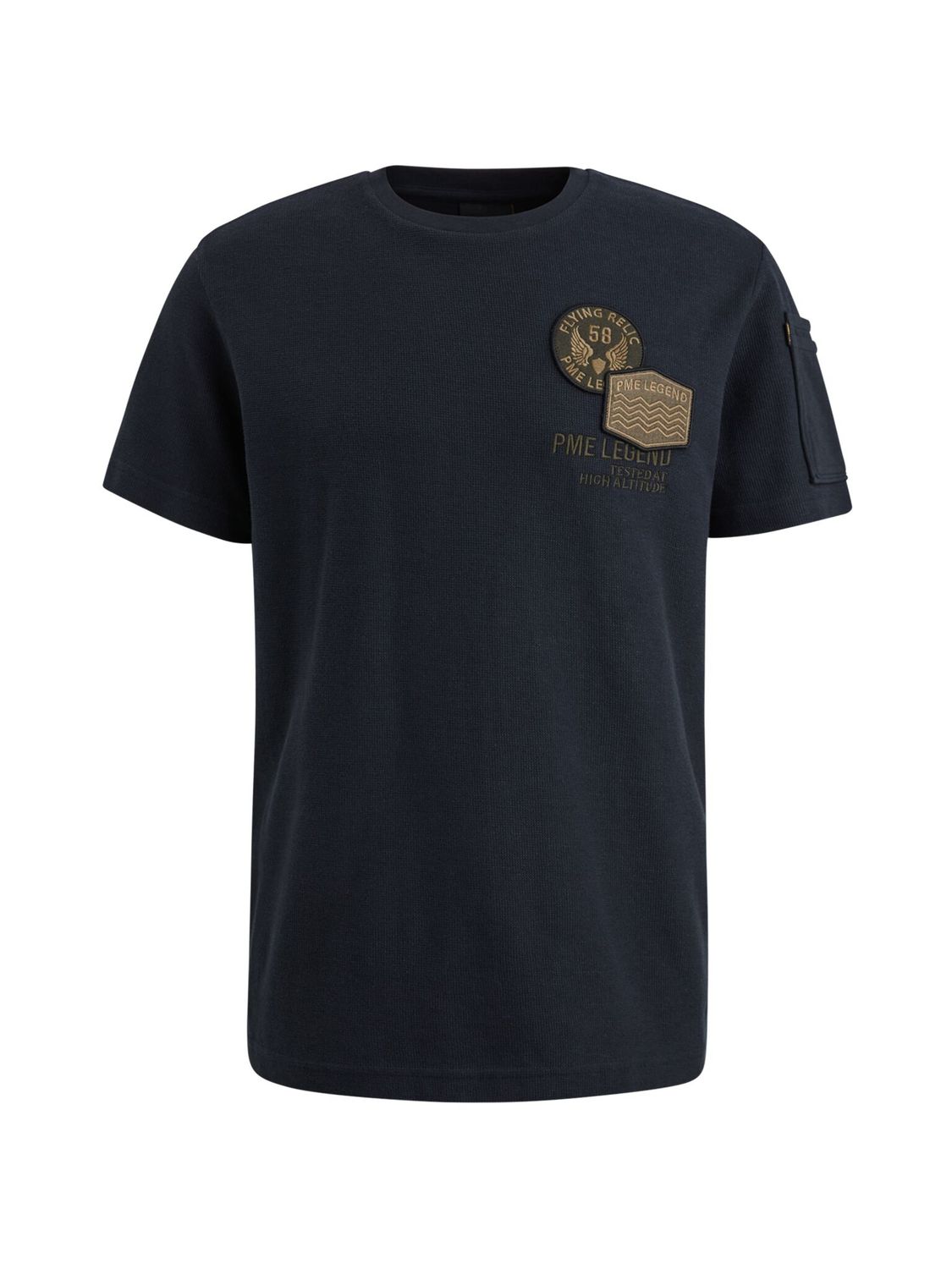 PME Legend Short sleeve r-neck structured piq Salute PTSS2503572