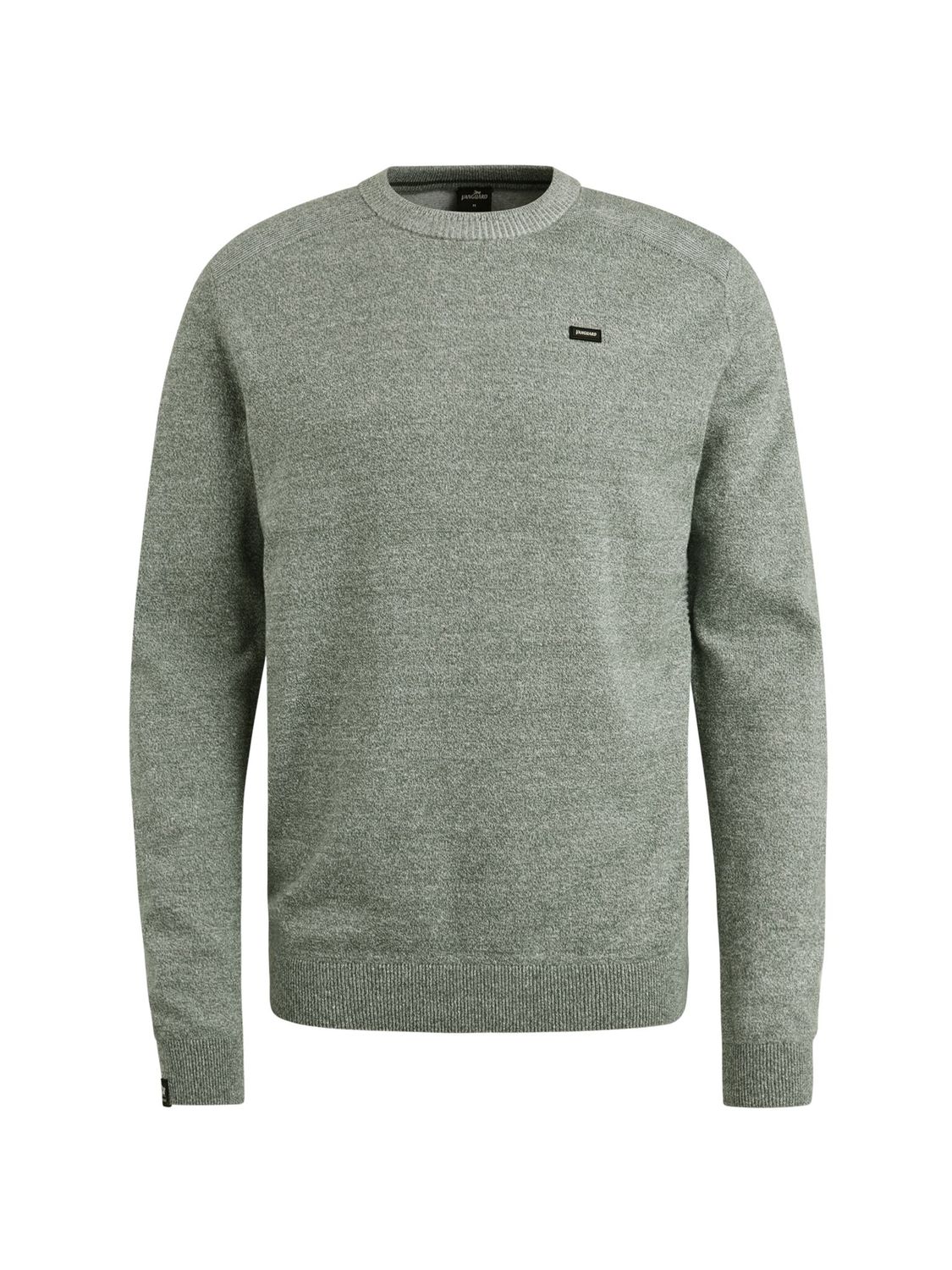 Vanguard Crewneck cotton linen blend Dark Forest VKW2503314