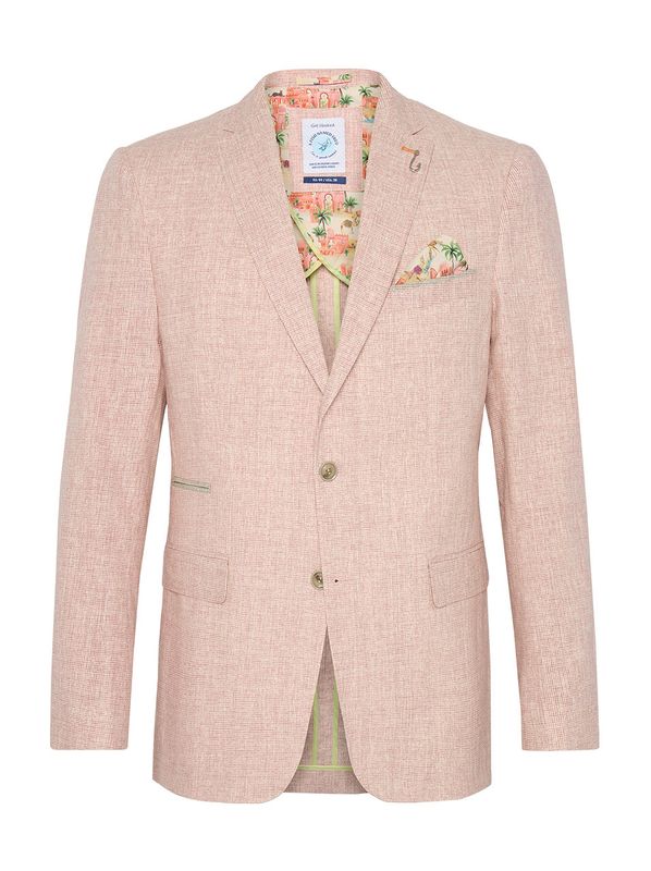 A fish named Fred Blazer small check Rose Pink 31.101