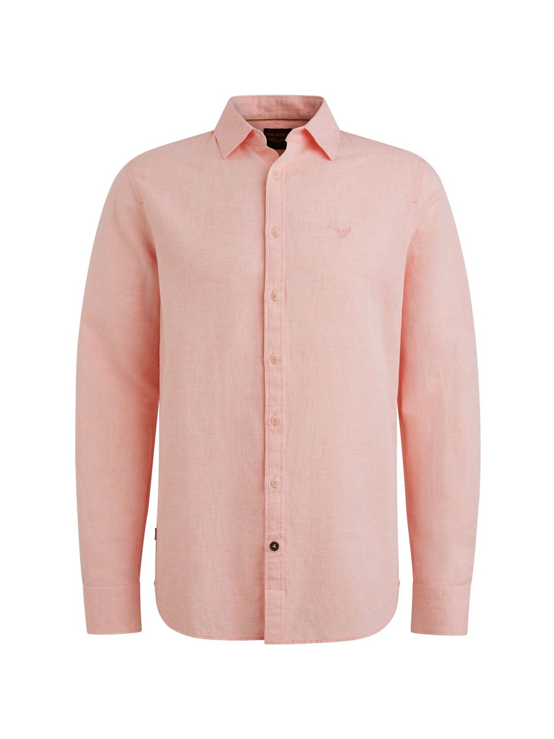 PME Legend Long Sleeve Shirt Ctn 2tone Linen Porcelain Rose PSI2504200