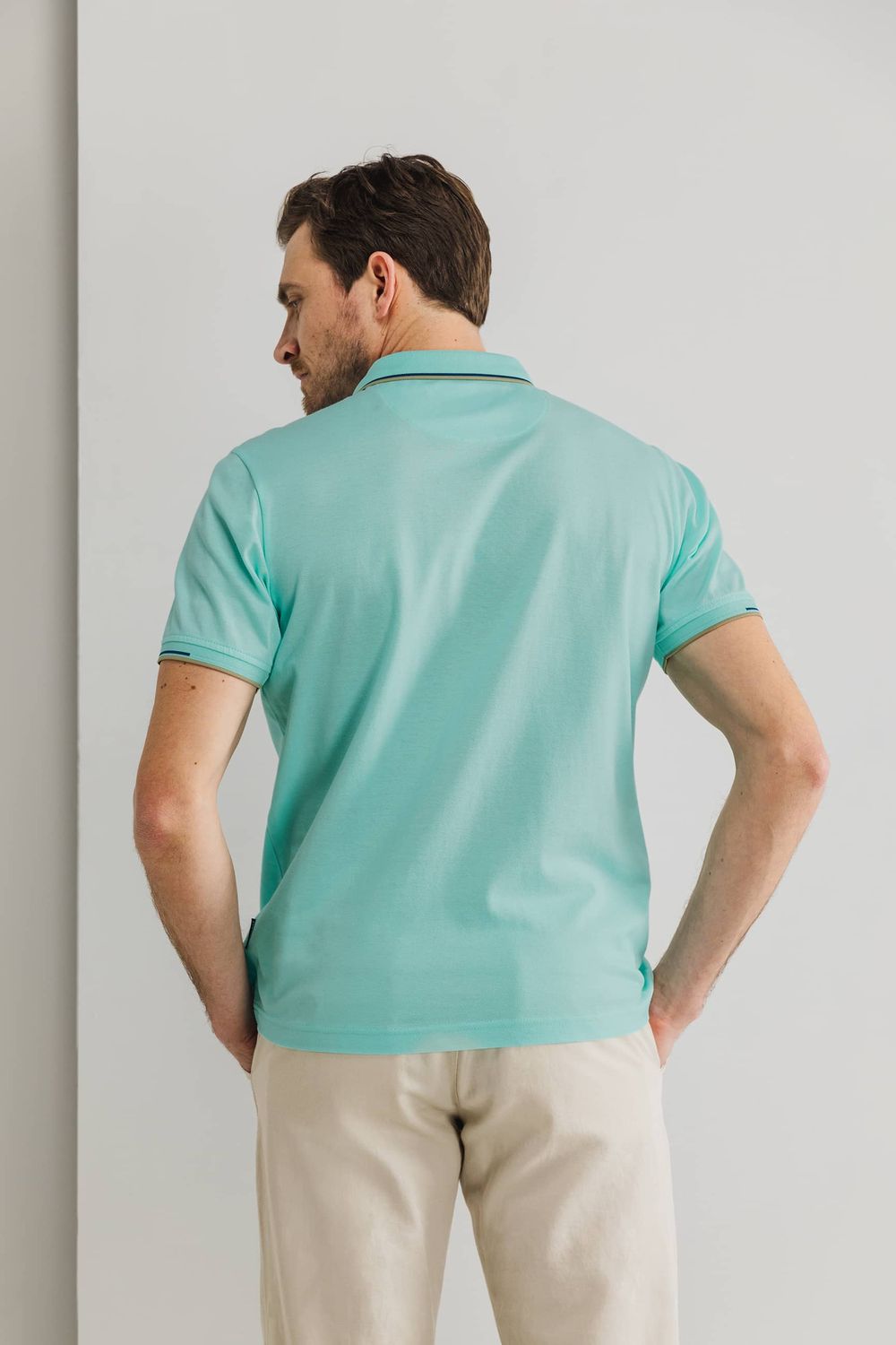 State of Art Poloshirt Pique SS P mintblauw:uni 46115471