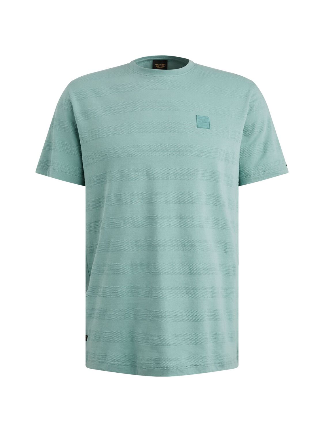 PME Legend Short sleeve r-neck jacquard strip Cameo Blue PTSS2505573