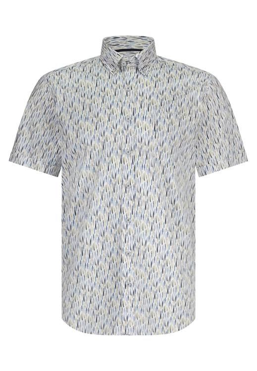 State of Art Shirt SS Print Popli wit:mintblauw 26415285