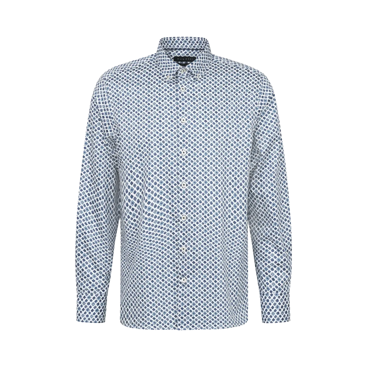 Bugatti Overhemd Groen/blauw 78520C 9350
