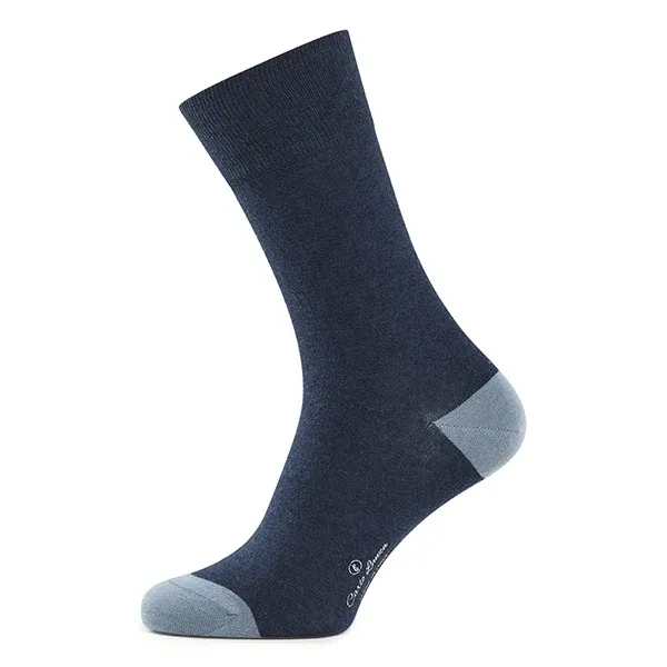 Carlo Lanza Navy kasjmier herensokken Navy 202-106