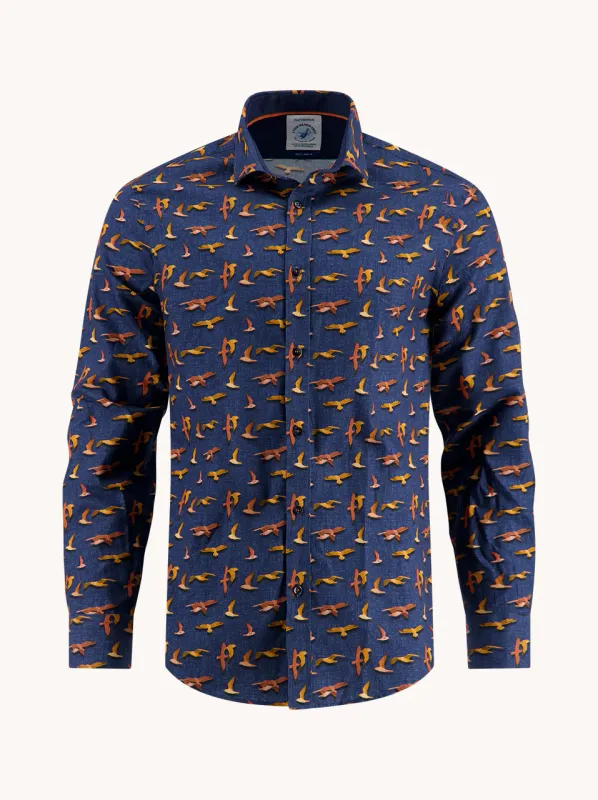 A fish named Fred Shirt seagull Blauw 32.016