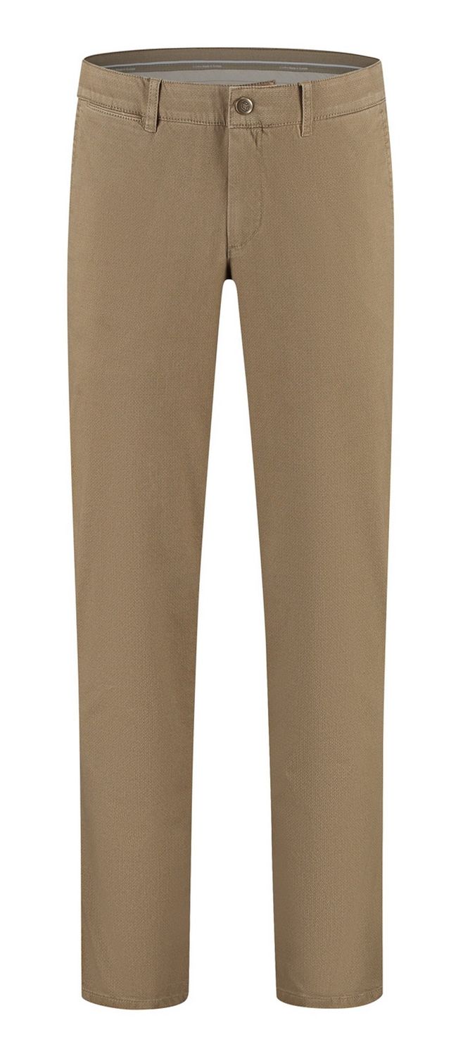 Com4 Trousers Modern Chino Collection Dark Beige 21282120